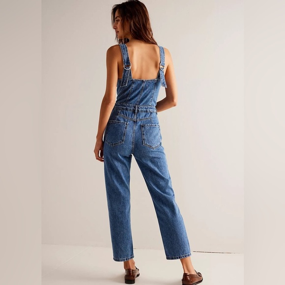NWOT We The Free Kensington Blue Denim Jumpsuit - Picture 2 of 11